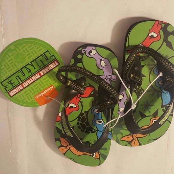 2 pair toddler TMNT Paw Patrol Sandals Sz S 5/6 - Picture 4 of 4